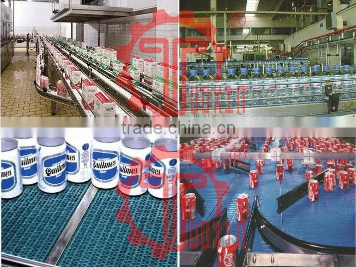 2400A Plastic Modular Radius Flush Grid Belting