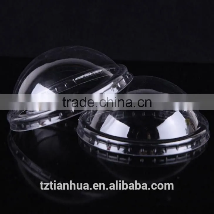 China Manufactory Provide PS Material Blister Process Disposable Plastic Ice Cream Cup Lids