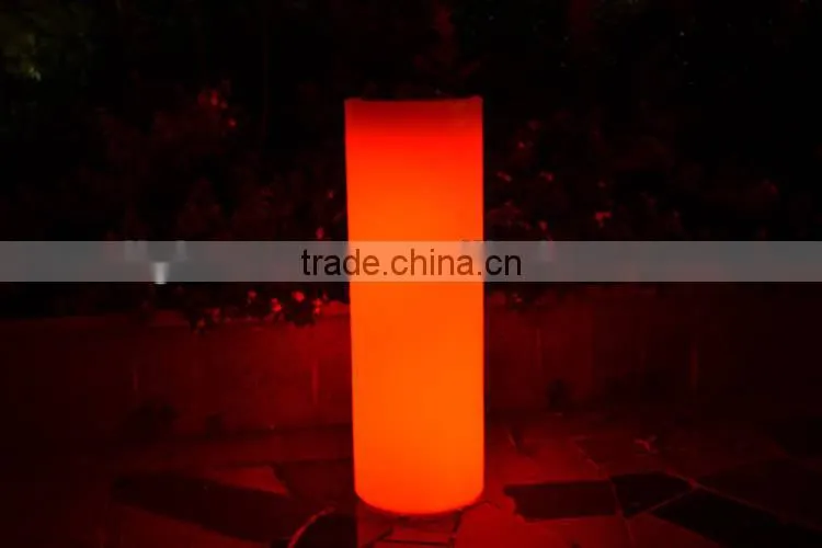 Home gardon decor led flower pot color change vase