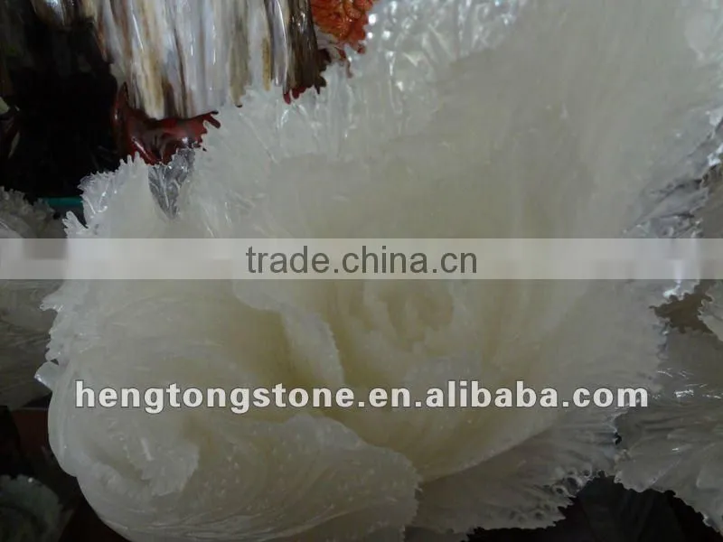 Hand Carved Cabbage Marble Craft