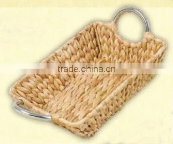 sea grass storage Baskets with Wood Handles