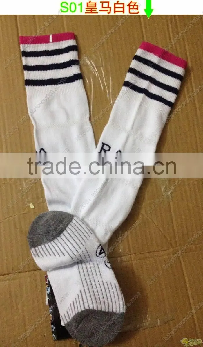 white long tube football socks/funny long football socks