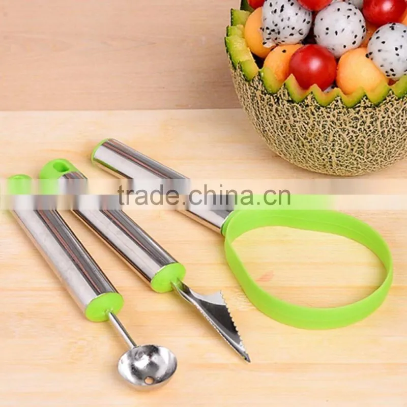 Multifunction Fruit Spoon Peeling Device Stainless Dig Fruit Kit