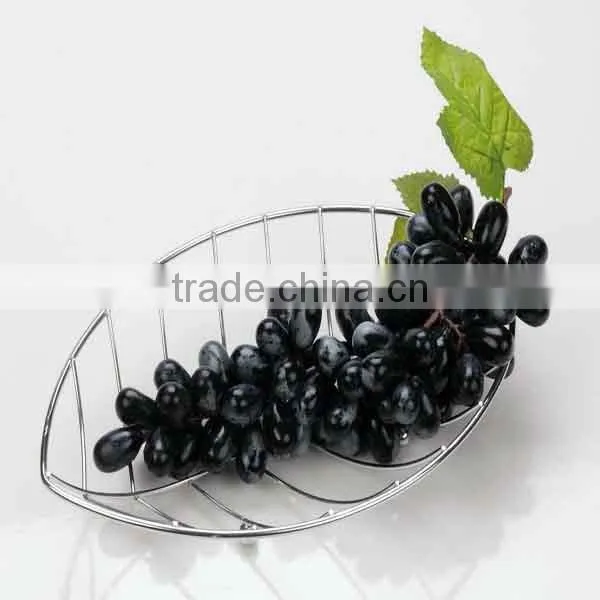 Polish Finish Round Shape Stainless Wire Fruit Basket