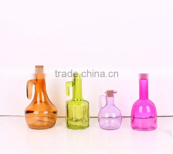 transparent glass water bottle with buckle