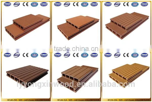The factory wholesale Recycled wood polymer composite eco-friendly wpc floor