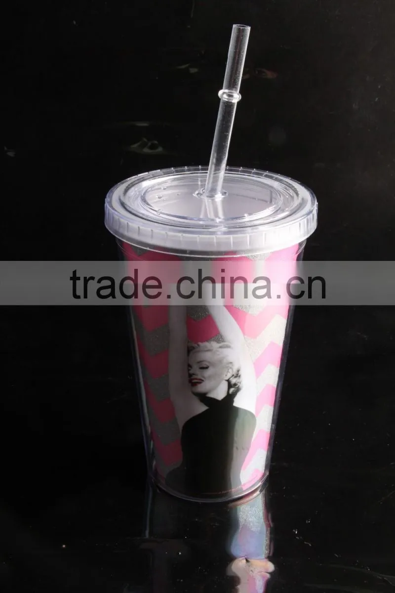 innovative corporate gifts 16oz glitter acrylic tumblers for sale