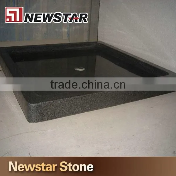 G654 shower base black stone shower tray granite shower pans