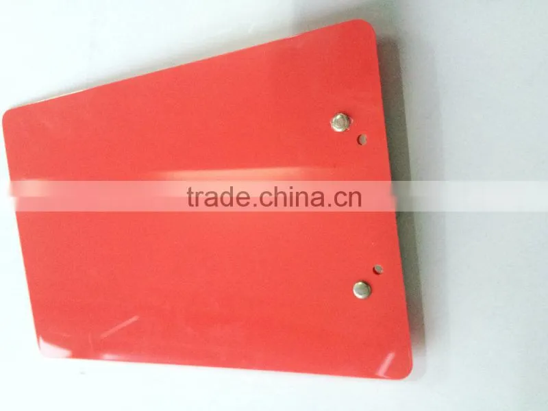 A5 PS red smooth school clipboard