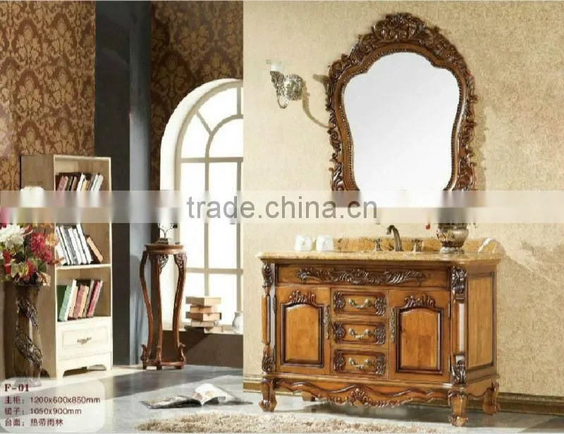 Bisini Furniture;Bathroom Vanity Cabinet;Bathroom Furniture;Hand Carved Mirror Cabinet,Classical Bathroom Cabinet(BF08-4037)
