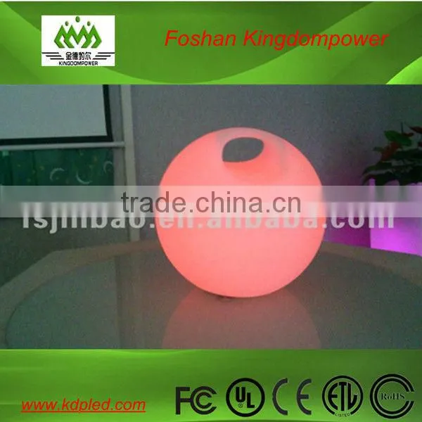 color changing portable led round lamp