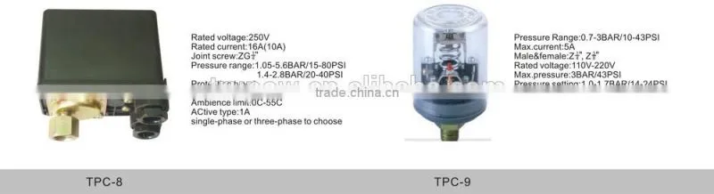TPC-8 Water Pressure switch