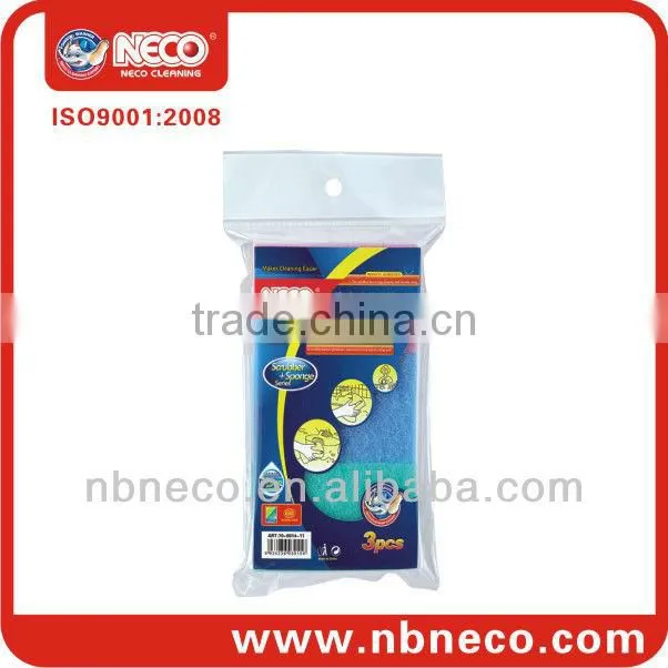 kitchen sponge pad with scrubber dish sponge