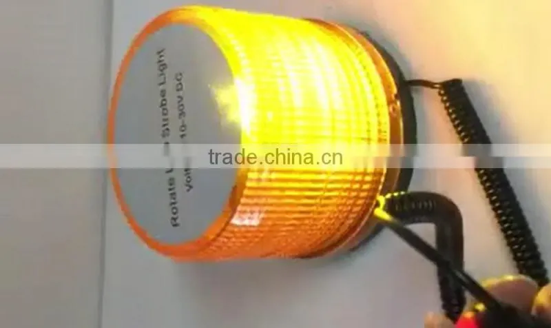 12/24V Car Truck Roof Warning Flashing Strobe Beacon Emergency Light Amber 72LED