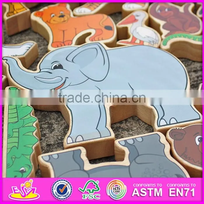 custom educational wooden animal toys for kids W13A111-S