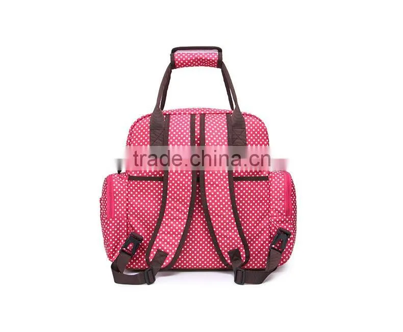 Fashion multi-function changing diaper backpack bag