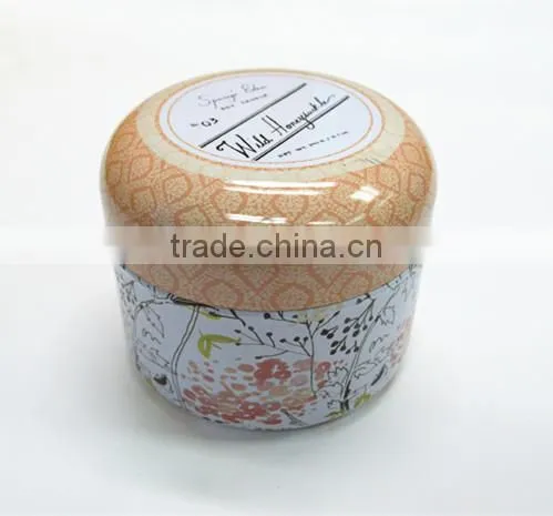 Promotional metal decorative candle tins