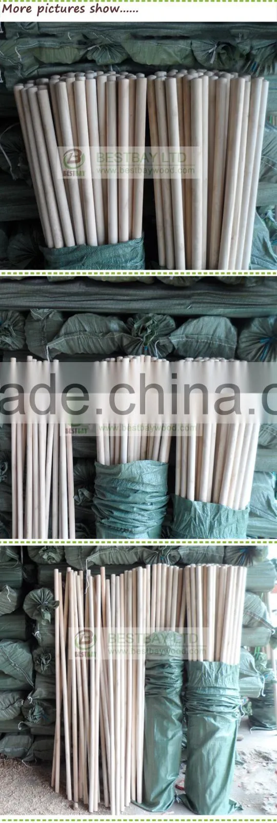 China wooden mop handle natural