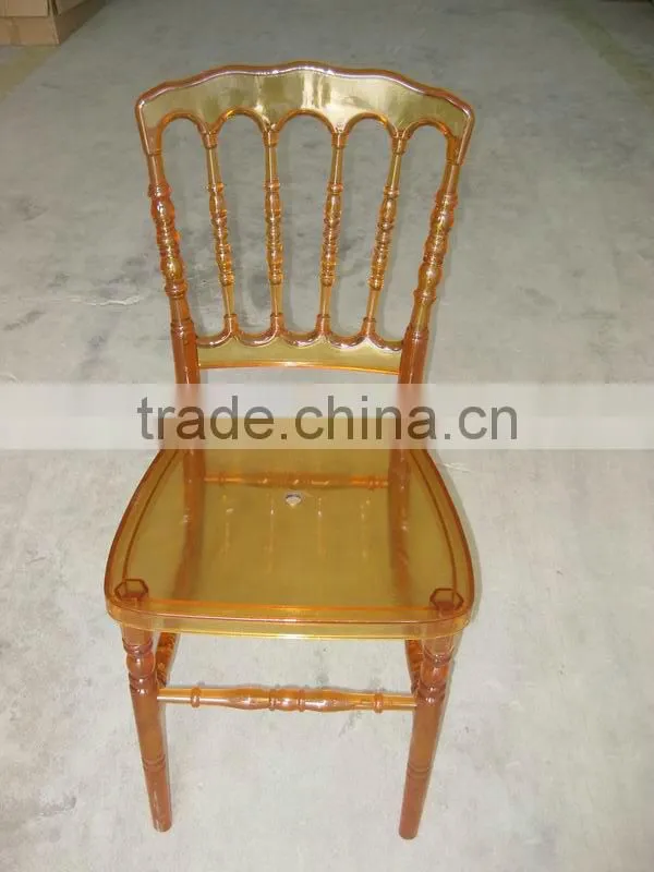 colorful banquet resin napoleon chair PP chair