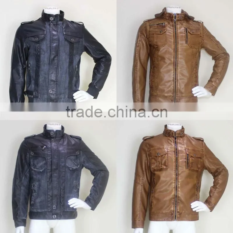 Kawasaki Custom PU Leather Motorcycle Jackets
