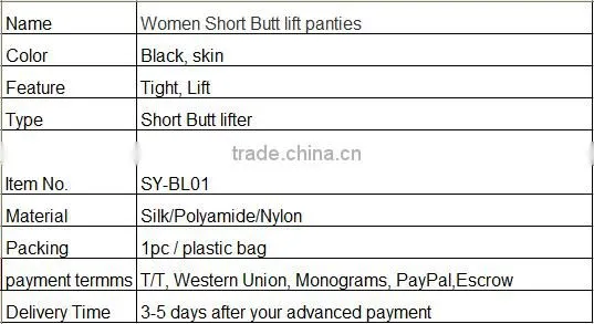2016 Shuoyang Hot selling fashion women PLUS SIZE hip Lift Booster Lifter Body Shaper Enhancer butt lifter panty