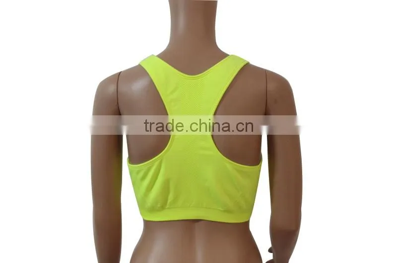 Yellow summer ahh bra for yoga and sports