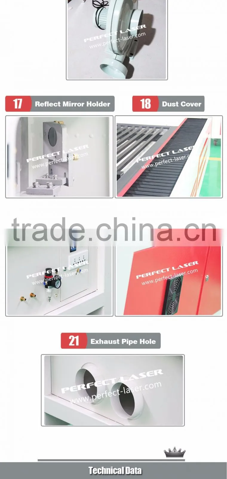 2016 new PEDK-130250M 130W Mixed Laser Cutting Machine with CE