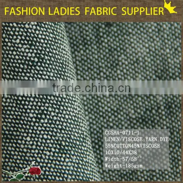 new fashion fabric, linen cotton fabric,linen fabric