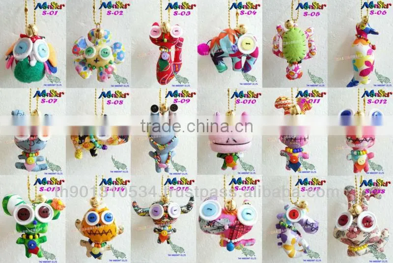 Monster Keychain Keyring String Accessories bag Gifts