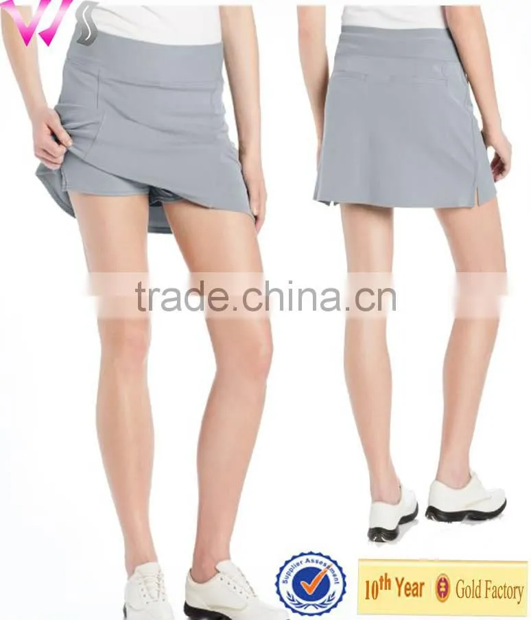 Custom Tennis Skirt With Pockets Girls Womens Elastic Waist Sports Skirt