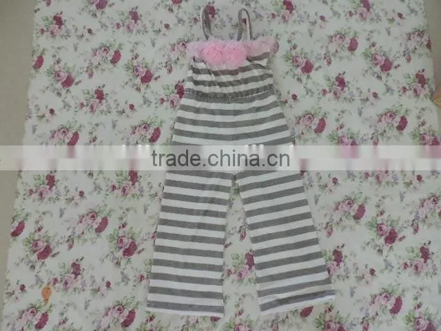 Hot sale romper baby girls clothing fashion sleeveless cherven stripes cotton tops romper 2016 summer vacation kids