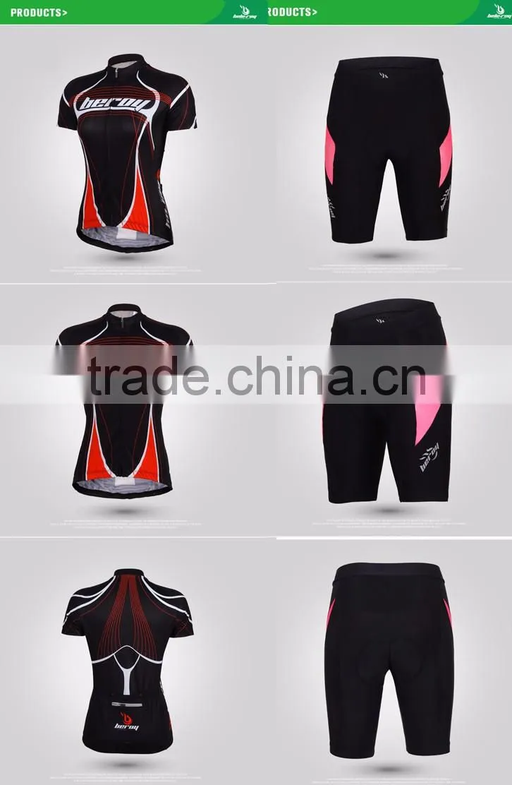 BEROY new arrivel cycling wear for woman,short sleeve cyclists clothes