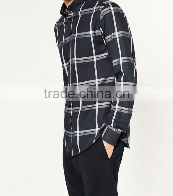 Male leisure striped short-sleeve shirt
