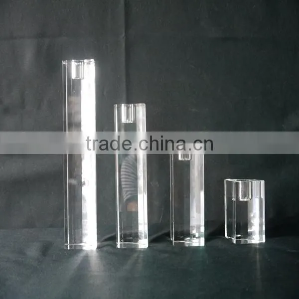 Hot Sale !!! Upscale crystal cube candle holder for tea light candle holder Centerpieces JKC-0003