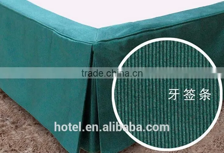 hotel bed skirt,popular bed skirt for hotel using, fitted bed skirt