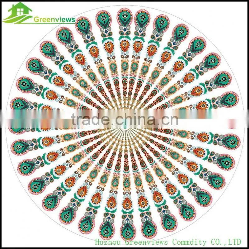 China Yoga Mat Picnic Mat mandala round roundie oversized beach towel in china custom round towel