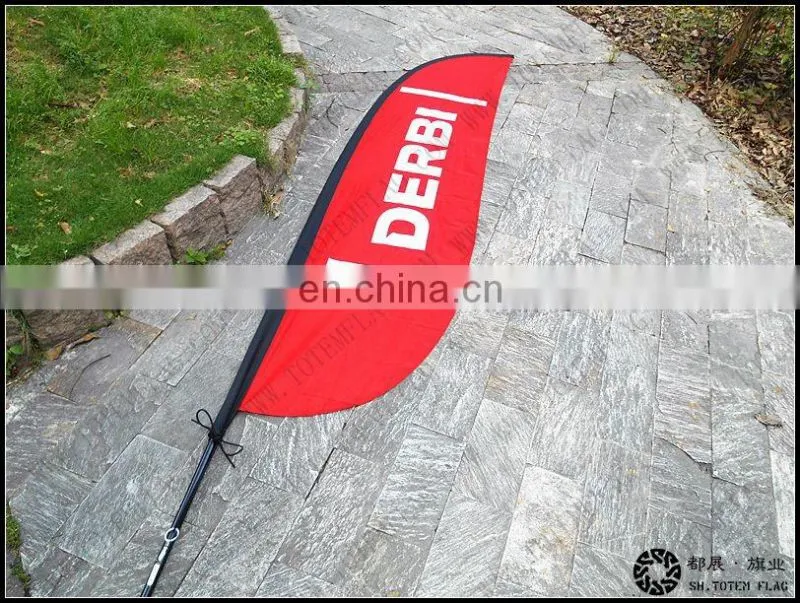 2017 good quality customized promotional flying feather flag with pole/ beach flags /customized advertising flag