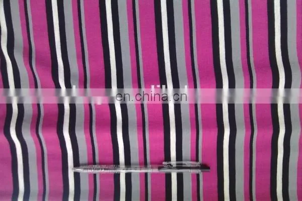 Winfar Textile Single Jersey Ring Spun Yarn Dyed Stripe 30S Viscose Jersey Fabric