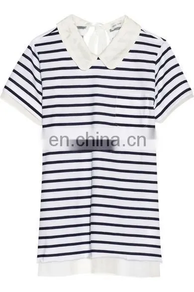 black and white striped t-shirt