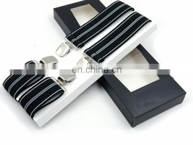 Yiwu wholesale fashion X shape Jacquard braces suspenders for men custom suspenders men's suspenders