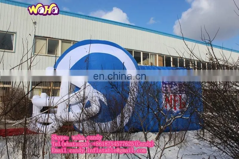 New design inflatable football helmet tunnel for advertising / promotion C-190