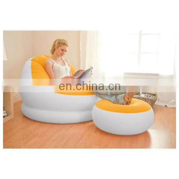 Inflatable Lounge Sofa Chair with Foot Stool