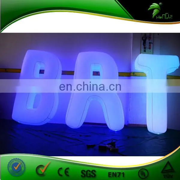 LED Decorative Inflatable Sign , Inflatable Letter , Inflatable Alphabet for Advertising Promotion