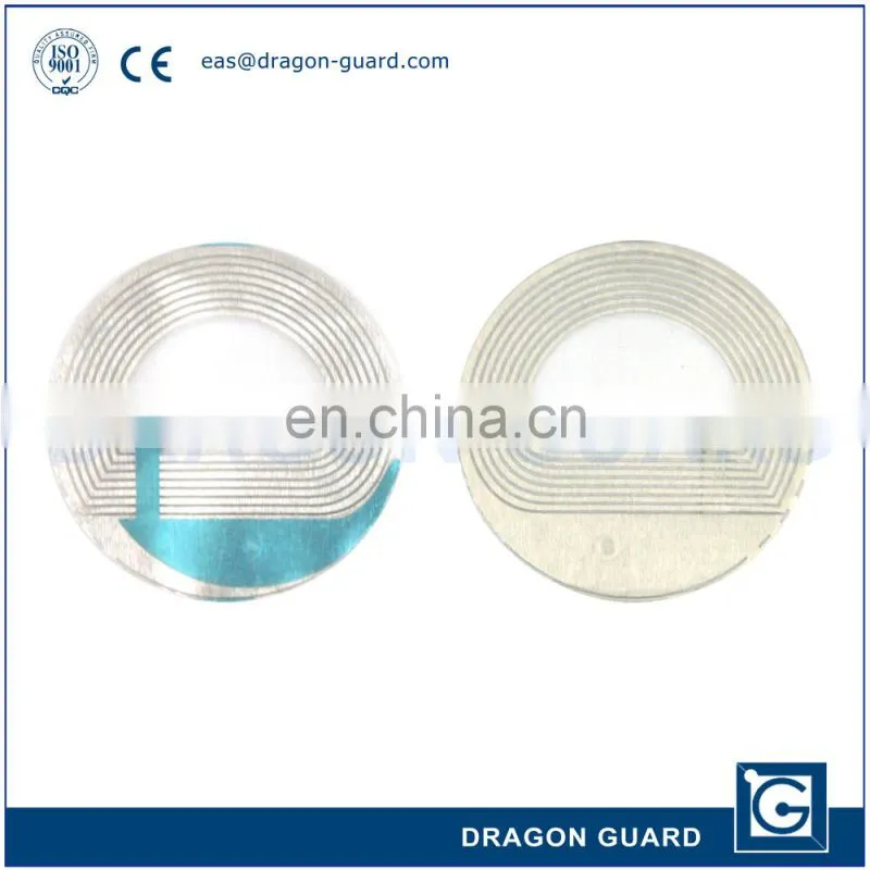 RF 8.2mhz security soft tags 4x4 clothing tag EAS RF LABEL with high quality