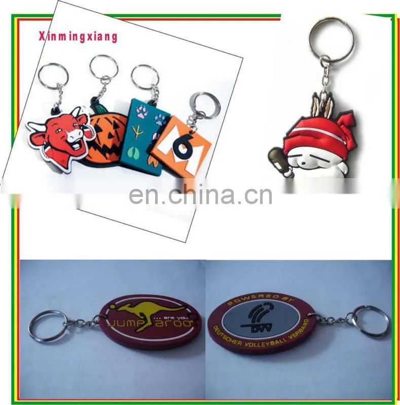 custom 3d soft pvc keychain for promotion