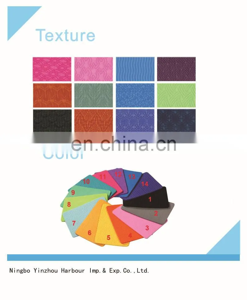 SGS REACH Confirm Non Slip Custom Print ECO PVC TPE CORK RUBBER yoga mat