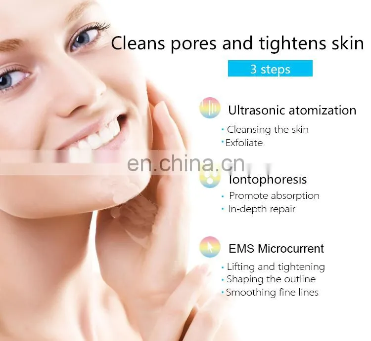 Portable Ultrasonic Ultrasound beauty machines skin peeling scrubber