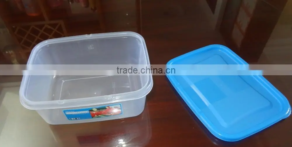 2300ml square plastic food storage container, storage box