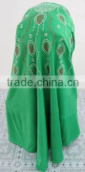 A226 Fashion 2015 beaded two piece muslim hijab