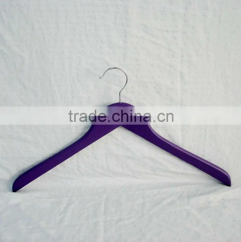 WA36 purple wood hanger for shirs